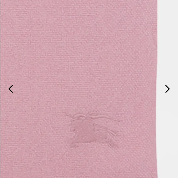 Pink burberry wool scarf. Preowned - Picture 1 of 2